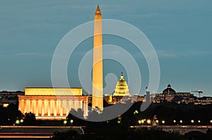 Washington DC, USA - night scene