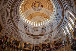 Interior of the Washington Capitol hill dome, Washington DC