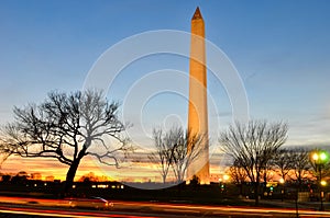 Washington DC, Washington Monument at night