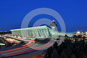 Washington Dulles International Airport at Dusk