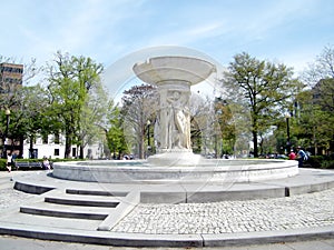Washington the fountain on Dupont Circle 2010