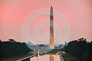 Washington Memorial monument in Washington, DC