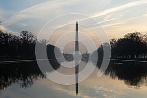 Washington Monument on an Autumn Sunset