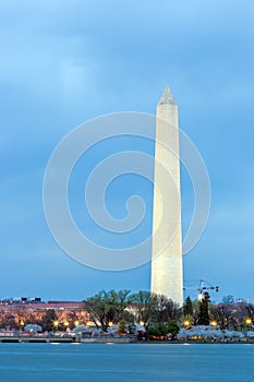 Washington Monument at dusk DC