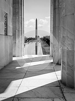 Washington Monument from Lincoln Memorial, Washington, DC