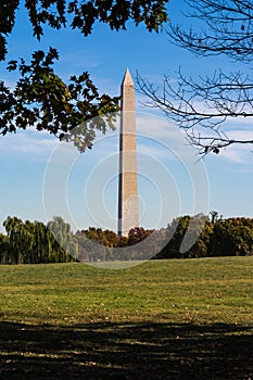 Washington Monument Natural Landscape Constitution Gardens Grass