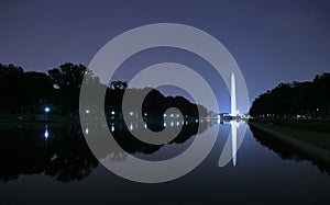 Washington Monument at night