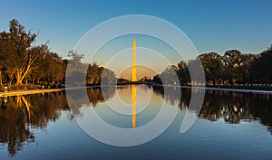 Washington Monument, an obelisk on National Mall in Washington DC