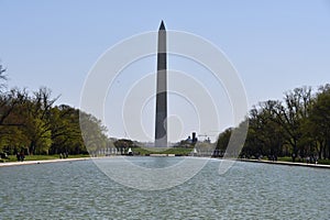 Washington Monument and Reflecting Pool in Washington DC