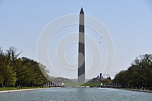 Washington Monument and Reflecting Pool in Washington DC