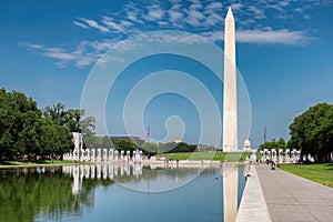 Washington Monument at sunny day