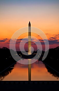 Washington Monument Sunrise photo