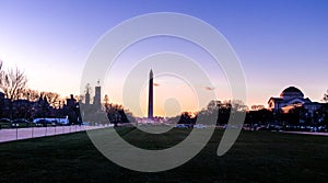 Washington Monument at sunset - Washington, D.C., USA