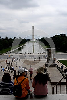 WASHINGTON MONUMENT VIEW FROM LINCOLN MEMORIAL