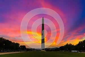 Washington Monument in Washington DC