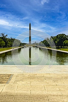 The Washington Obelisk on the National Mall in Washington DC, the capital of the United States