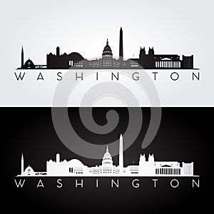 Washington skyline silhouette