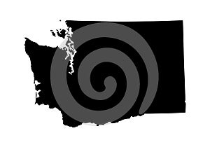 Washington State map silhouette.