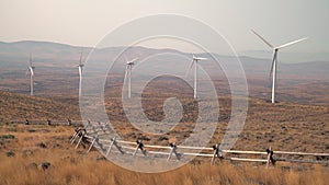 Washington State Wind Turbines, USA 4K. UHD