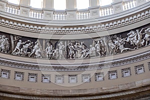 Interior of the Washington DC capitol hill dome.