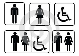 washroom sign - restroom symbol photo