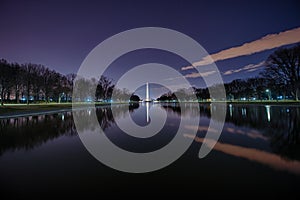 Waslhington Monument at Night photo