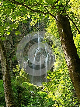 Wasserfall in den bergen