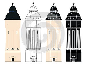 Wasserturm Leipzig Engelsdorf in Germany.