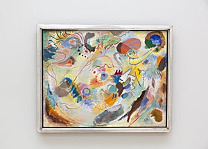 Wassily Kandinsky painting in the Lenbachhaus in Munich