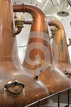 Wast Stills are used in the distillation of Scotch Malt Whiskey. photo