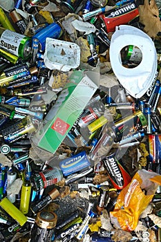 Waste batteries