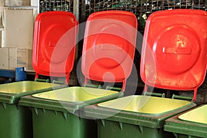Waste Containers Used As Lights photo