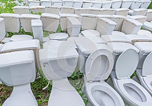 waste flush toilet outdoor .