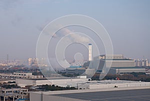 The waste incineration factory in Jiading district Shanghai