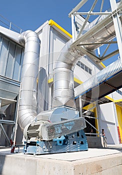 Waste processing pipeline system with turbine