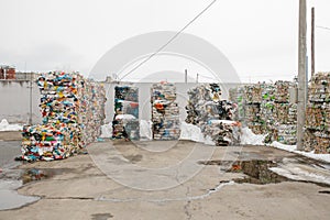 Waste processing plant. Technological process. Recycling and storage of waste for further disposal. Business for sorting