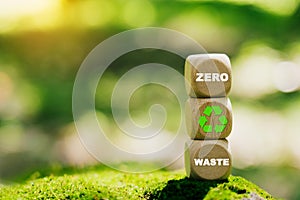 Waste recycling for a clean and healthy environment. Zero Waste concept