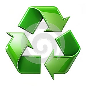 Waste Recycling isolated on white background