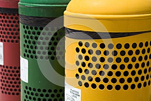 Waste separation bins