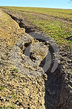 Waste soil erosion