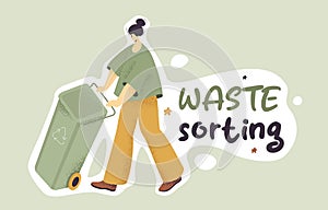 Waste Sorting Sticker Template