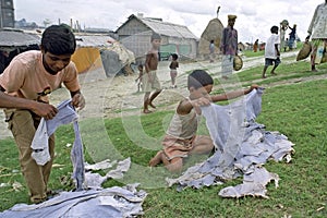 Waste from tannery source of income for poor people