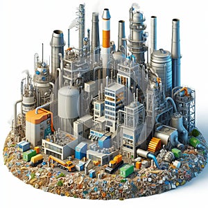 Waste to Energy The process of converting waste materials suh a photo