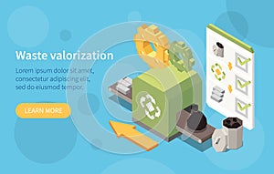 Waste Valorization Isometric Banner