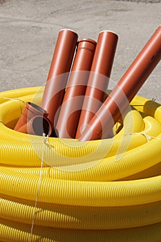 Waste water pipes