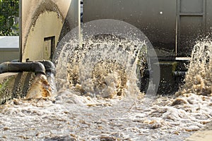 Waste water treatment plant.