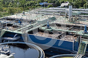 Waste water treatment ponds from industrial plants