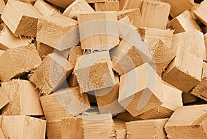 Waste wood timber background