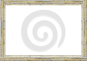 Wasted Wooden White Frame Background