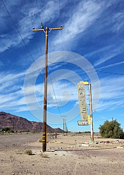 Wasteland. Historic Route 66. photo